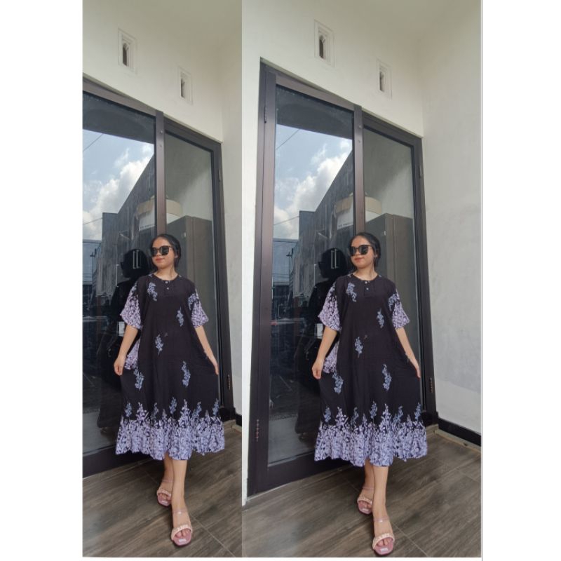 DASTER MURAH MEWAH/DASTER REMPLE WANITA DEWASA BAHAN RAYON PREMIUM/ DASTER BUSUI LENGAN PENDEK /DAST