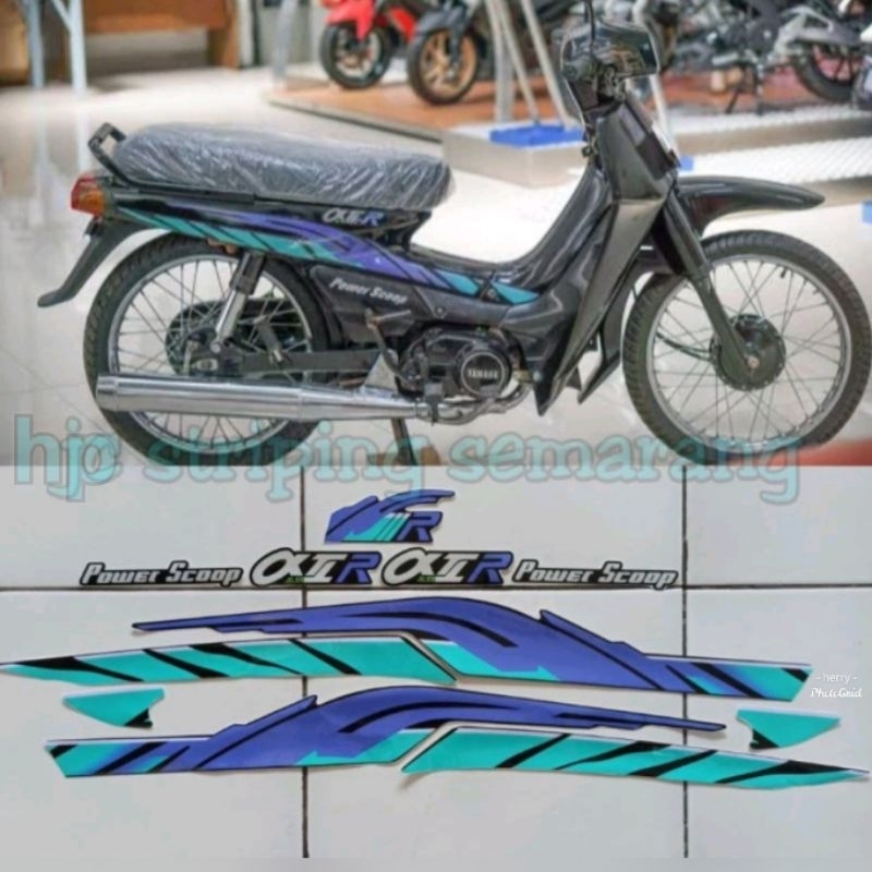 Striping Yamaha Alfa 2R th 1993 Biru