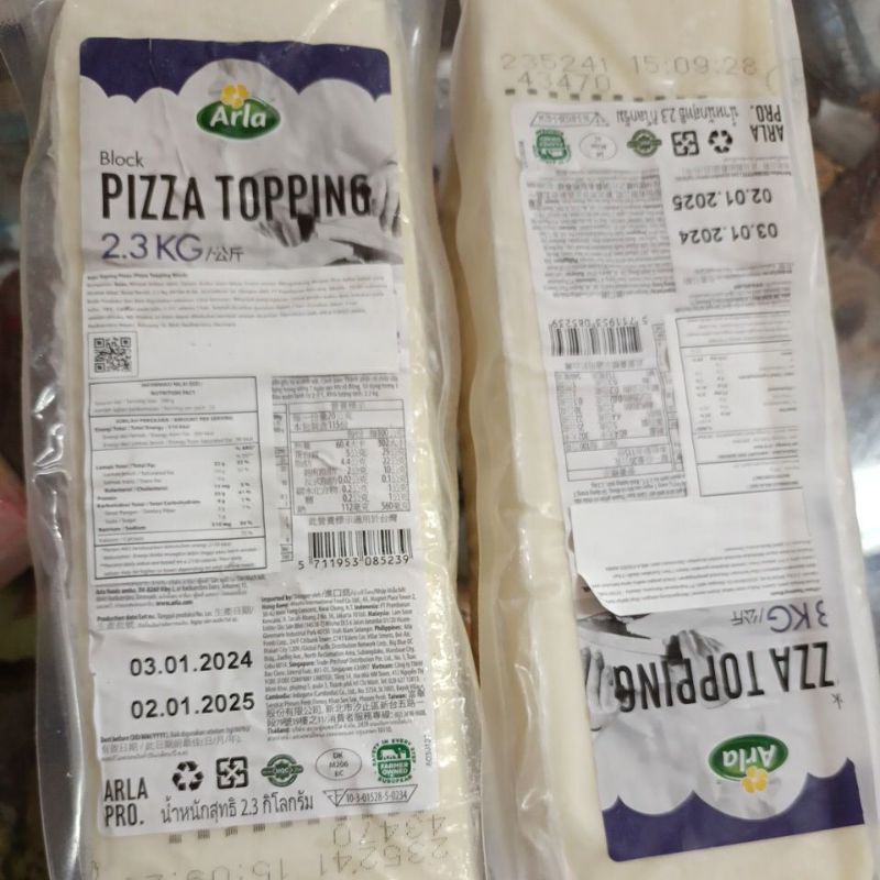 

RB mozarella arla -+ 1.15kg lebih dari 1kg