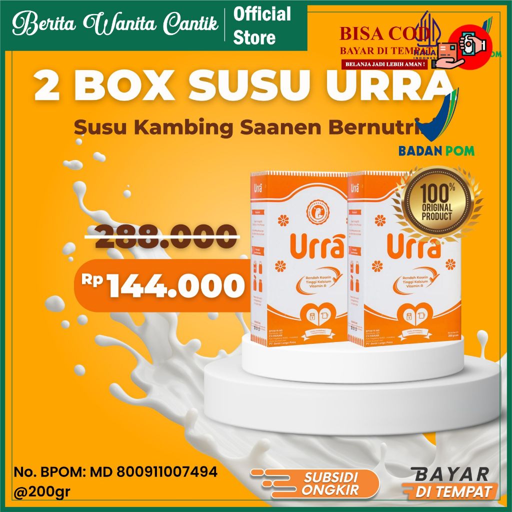 

Susu Urra Original Asli 100% Aman Sudah BPOM Bisa COD (2 BOX)
