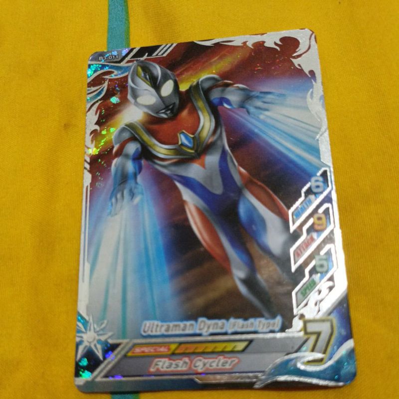 Ultraman Dyna (flash type) B3-011 Kartu Ultraman Fusion Fight R/B Versi 3 Super Rare card