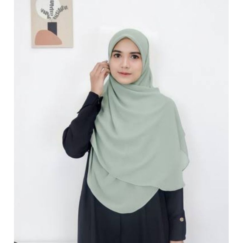 kerudung segiempat oval || segiempat malay ceruty babydoll 130x130cm