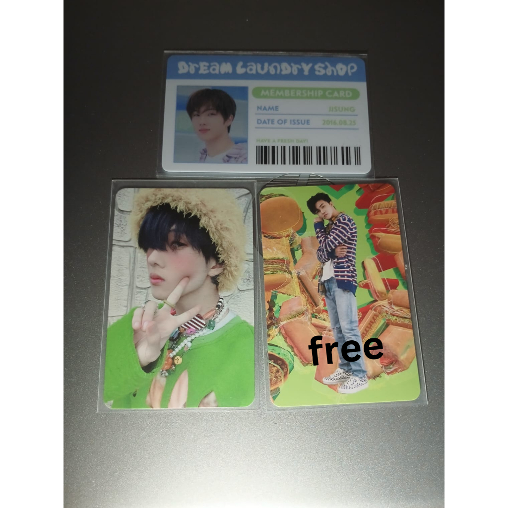 WTS PHOTOCARD JISUNG ISTJ VER.POSTER/DREAM LAUNDRY(FREE GIFT)