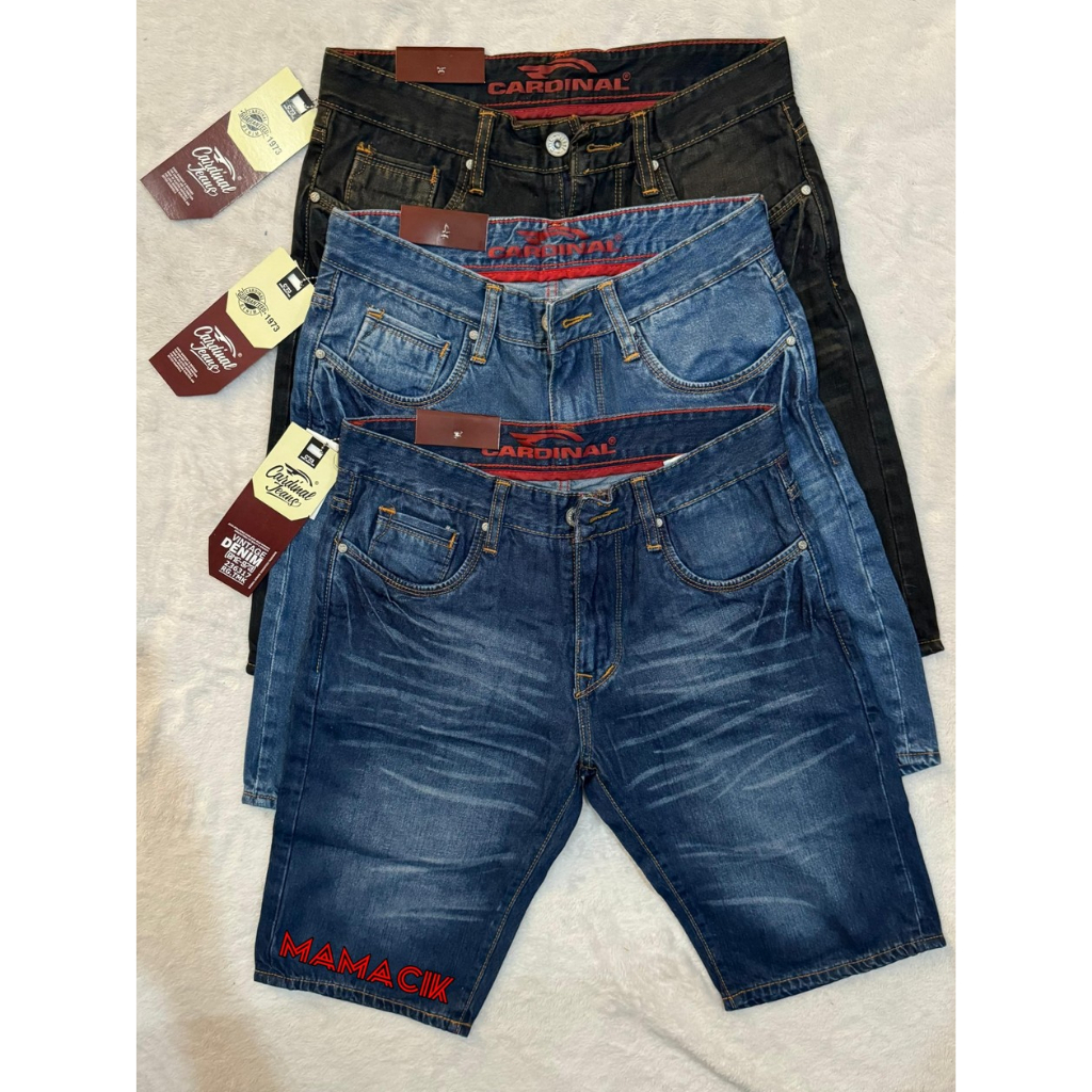 CELANA CARDINAL JEANS PENDEK PRIA DEWASA  / CELANA CARDINAL JEANS PENDEK IMPORT PREMIUM