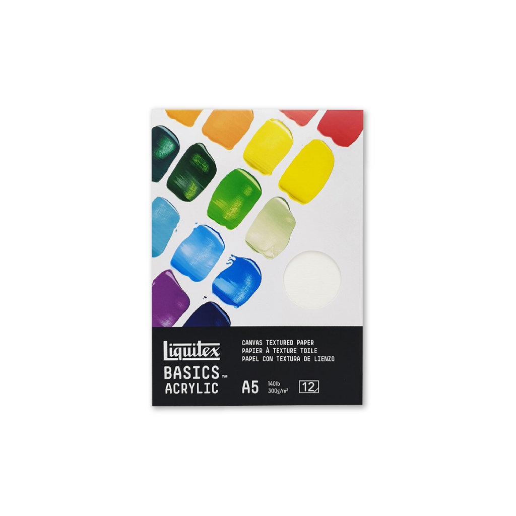 

Liquitex Basics A5 Canvas Texture Acrylic Paper Pad
