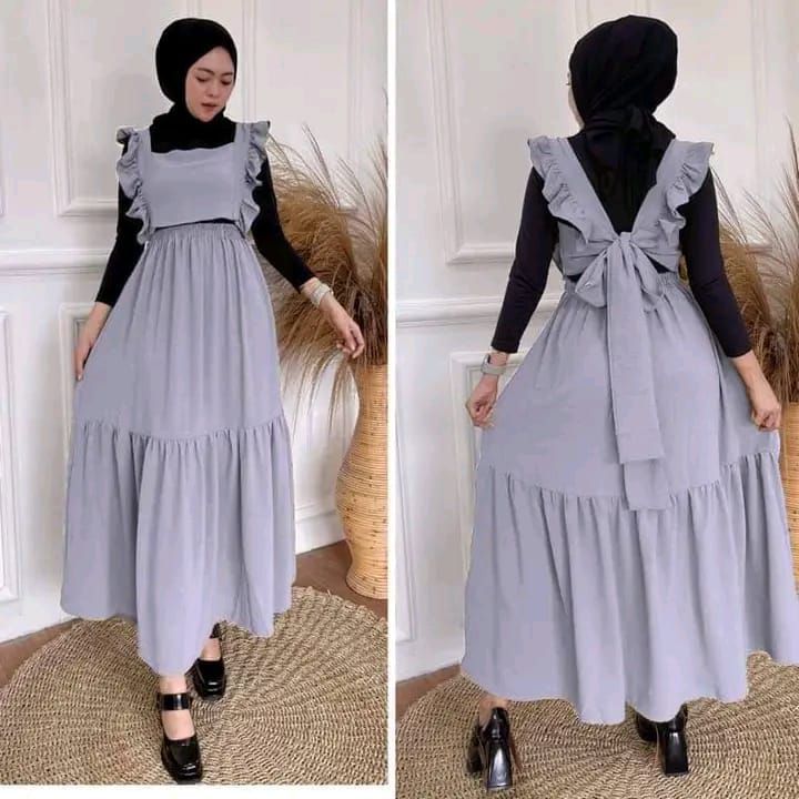 Set rok yola//setelan wanita kekinian//bahan cringkle//atasan+rok//tanpa inner