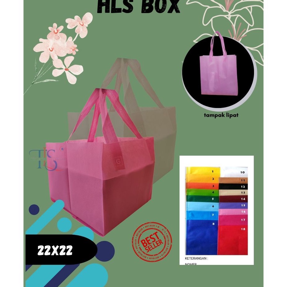 

Promo Harian Tas handle box press 22x22 isi 12pcs