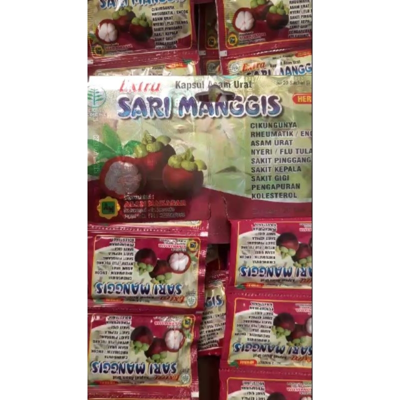 

extra sari manggis kapsul kemasan hanger 100% original