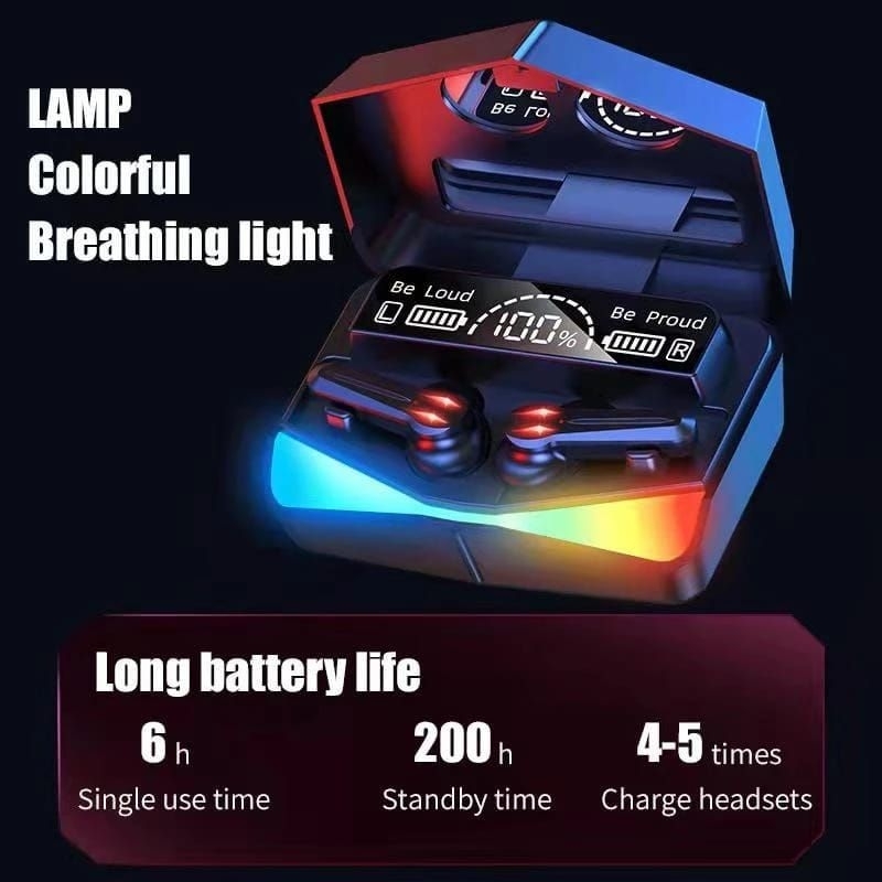 M28 HANDSFREE WIRELESS BLUETOOTH TWS GAMING LED M28 PLUS PACK