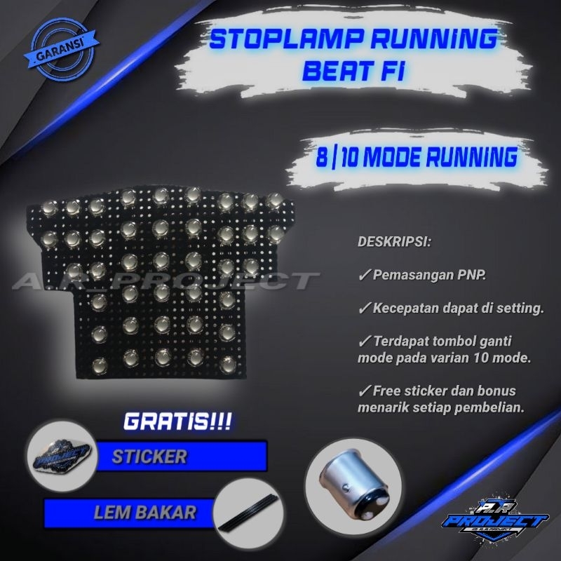 Lampu Stoplamp Running Beat Fi Lampu Stop Lampu Rem Variasi
