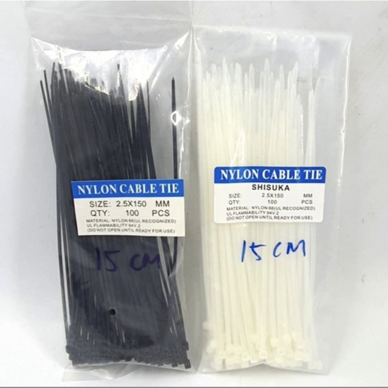 

CABLE TIES TALI CEKAK 150MM HITAM