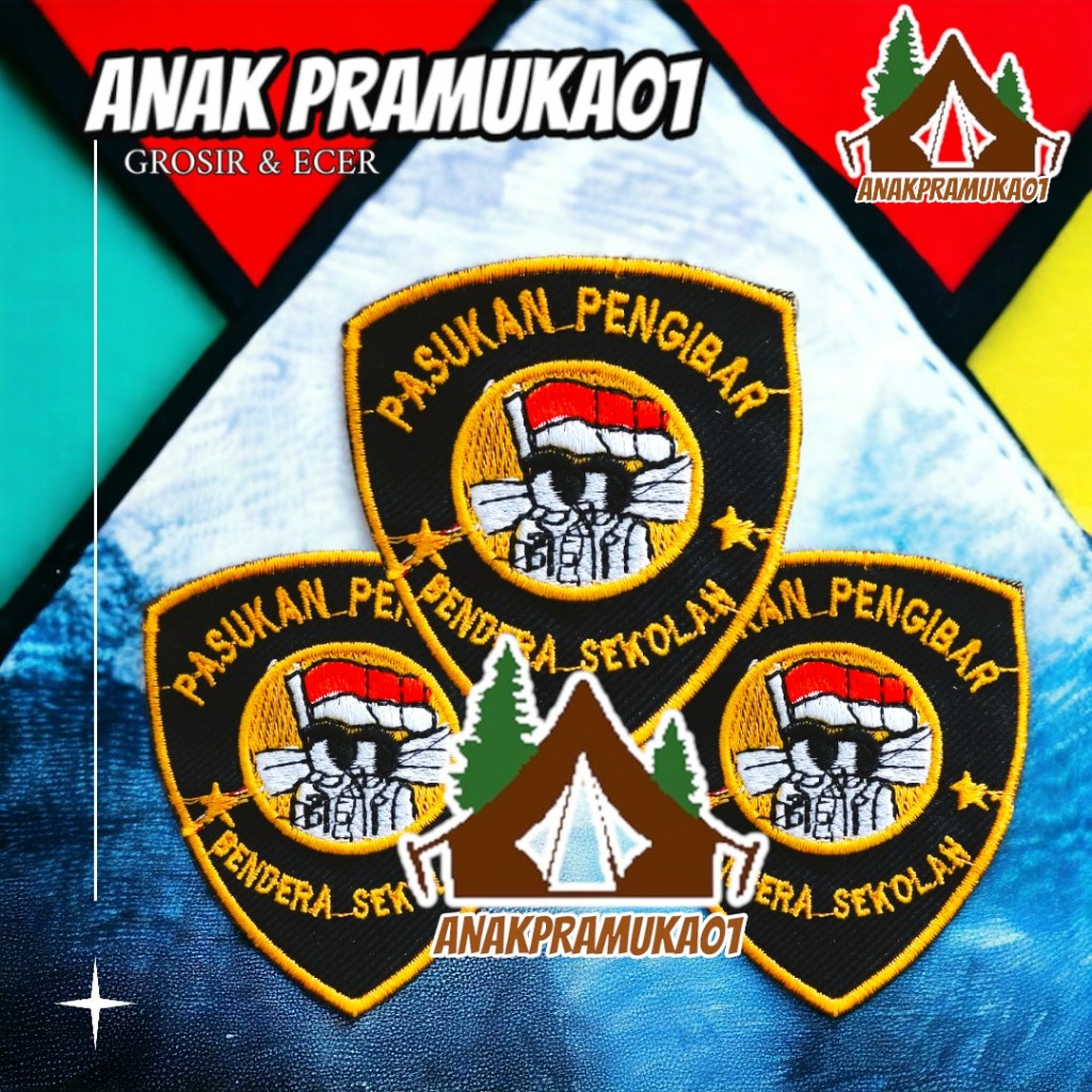 Badge paskibra sekolah / pengibar bendera sekolah