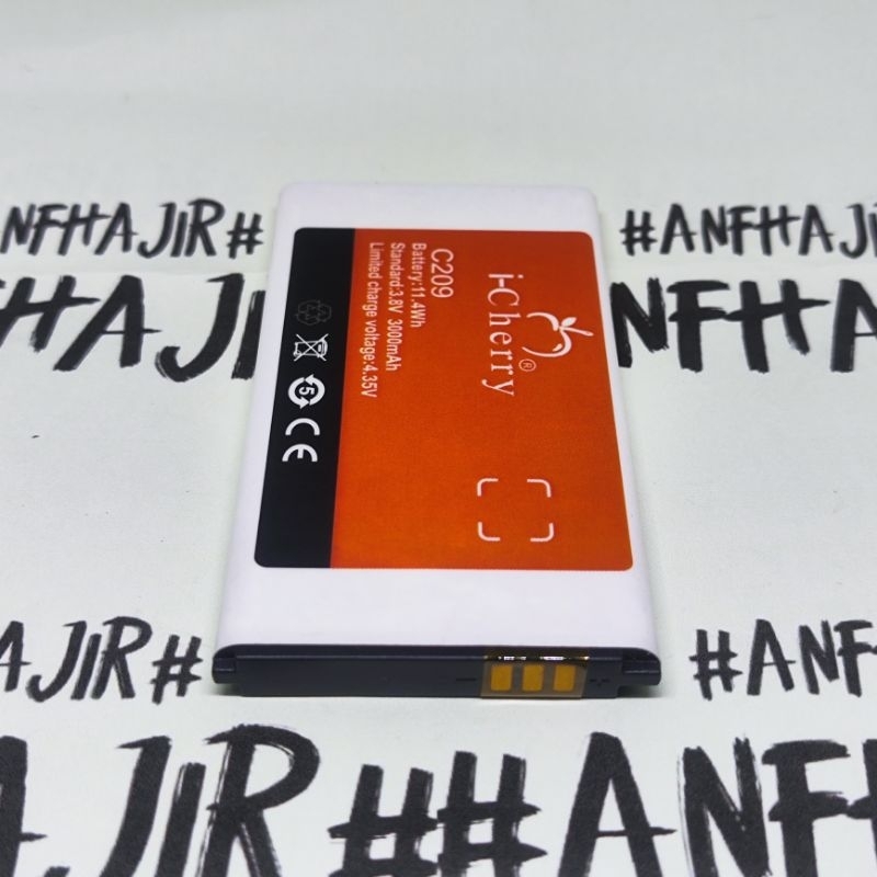BATRE BATERAI HP OUTDOOR ICHERRY C209 ARMY SUPER SLIM BATRAI BATTERY C-209 C 209 BIG SPEAKER ORIGINA
