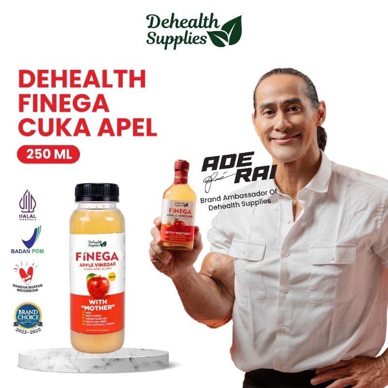 

Finega Cuka Apel Dehealth Supplies 250ml