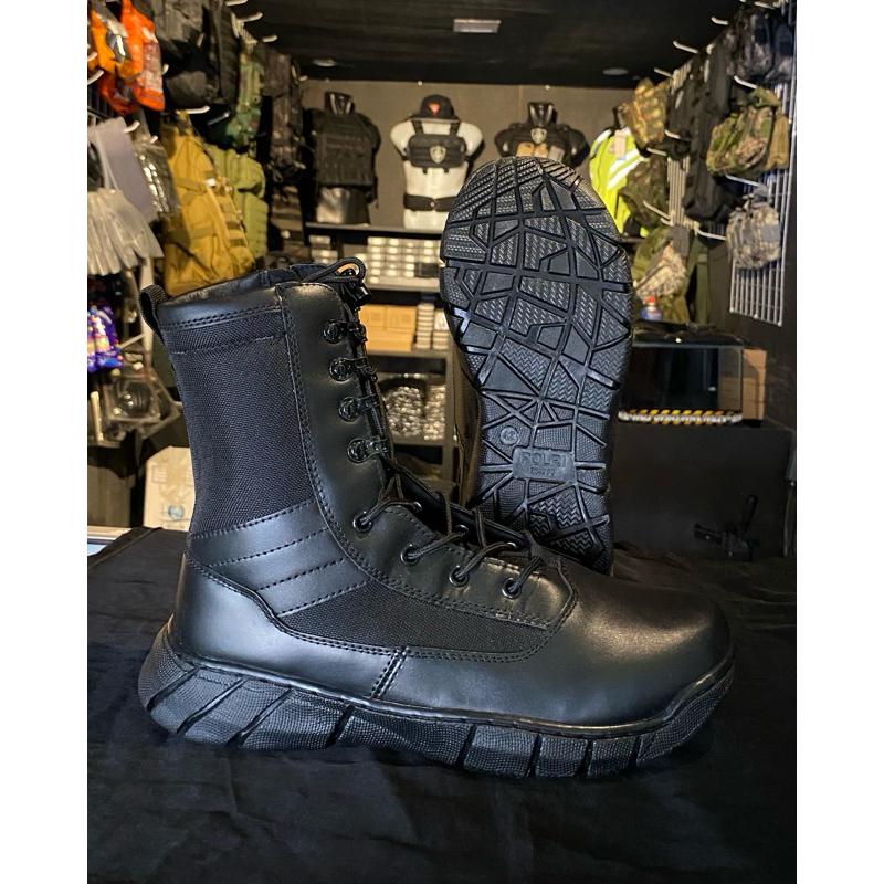 SEPATU PDL HITAM JATAH POLRI / BRIMOB