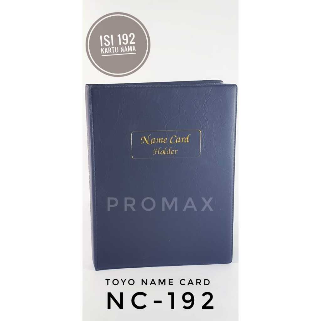 Buku Kartu Nama Name Card Holder Book Cover Kulit PVC isi 192 Card
