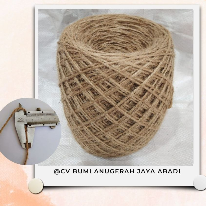 

2ply ±500 meter Benang BESAR Tali Goni, Tali Rami, Jute, Tali Vintage, Craft, Aksesoris