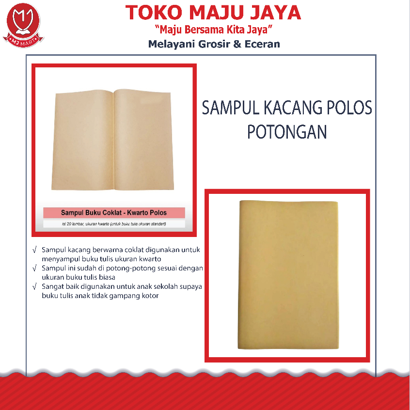 

SAMPUL KACANG POLOS POTONGAN