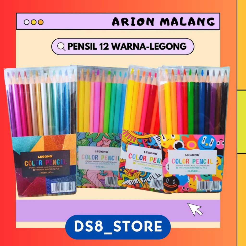 

Pensil Warna 12 WARNA - LEGONG