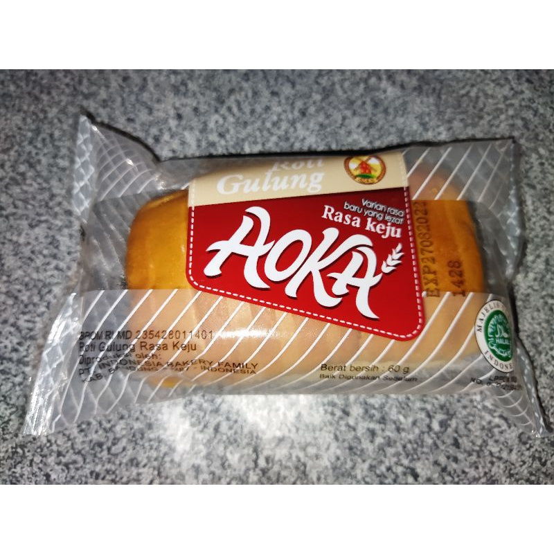 

Dils Shop Roti Aoka Gulung varian Keju 65 gram