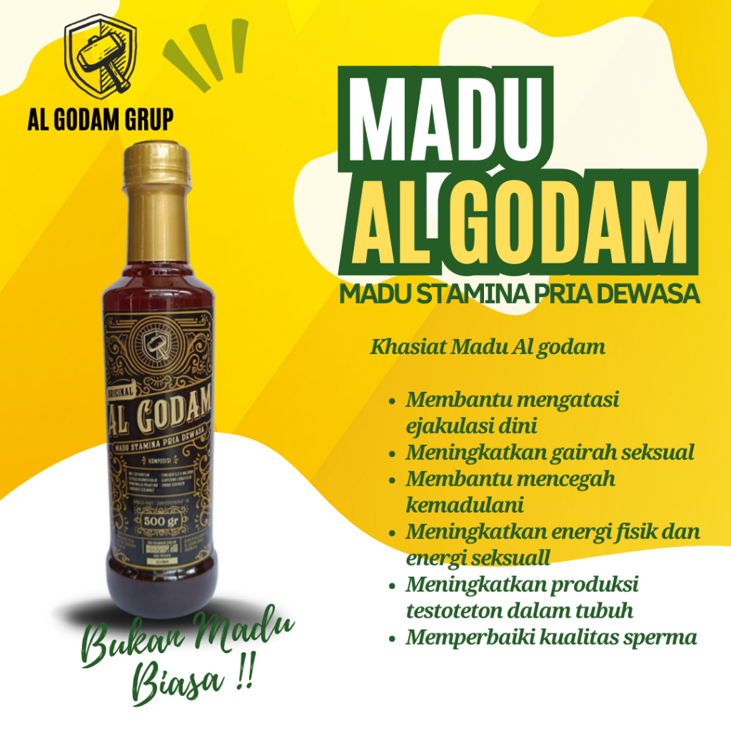 

Madu Al Godam Ramuan Herbal 7X Lebih Ampuh Madu Stamina Pria Asli Original Kemasan Besar