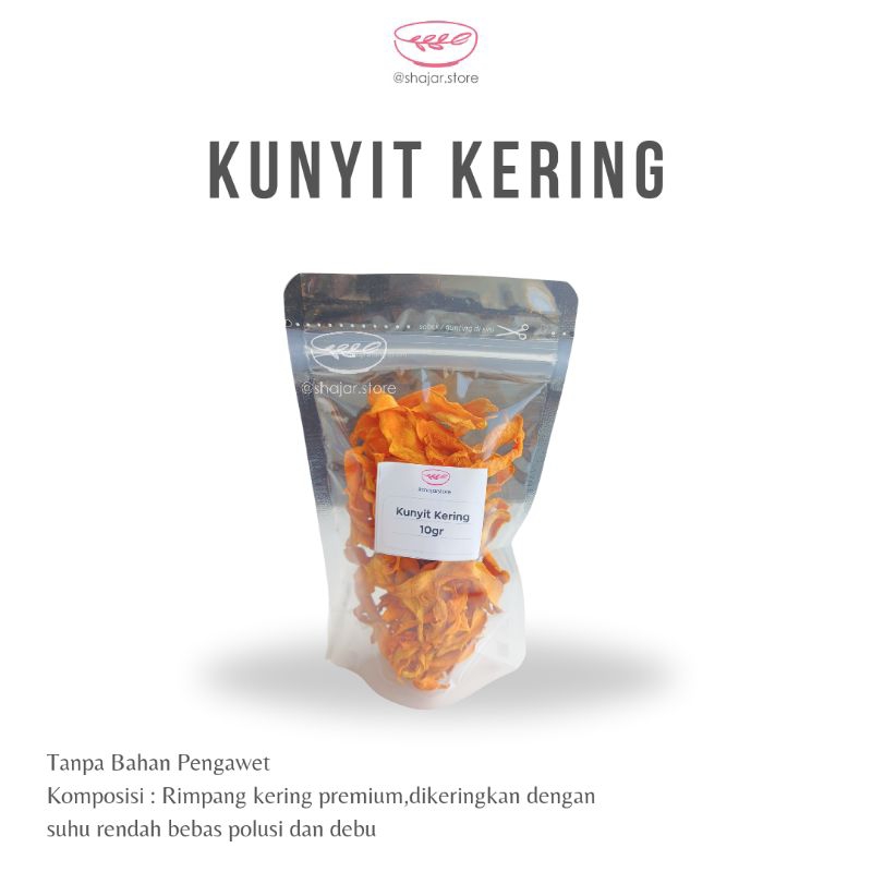 

KUNYIT KERING 10gr//RIMPANG KERING