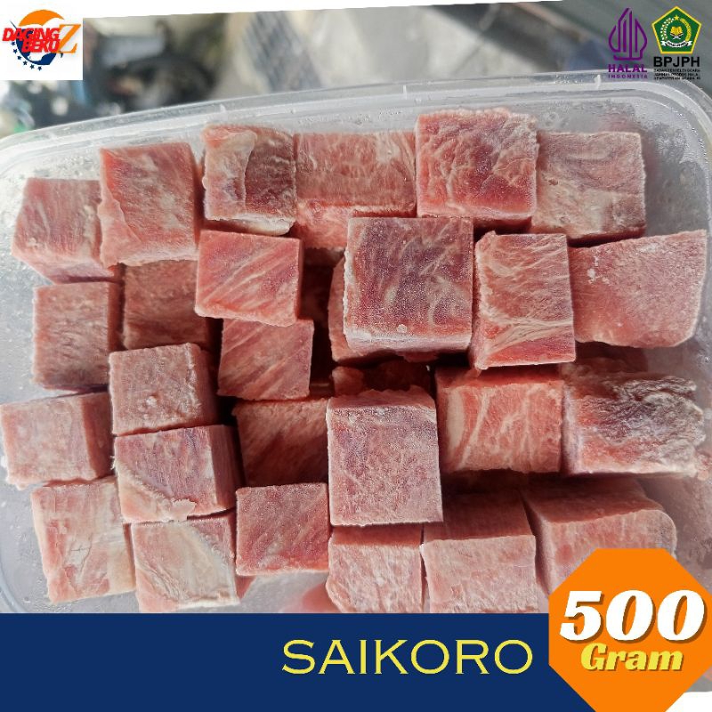 

WAGYU SAIKORO MELTIQUE BEEF CUBES/DAGING MELTIK SAPI DADU 500gr