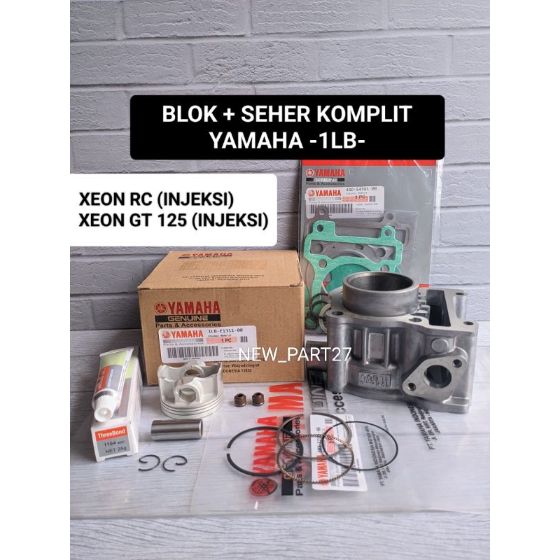 Blok + seher komplit (1LB) Yamaha Xeon Rc 125 injeksi/Xeon GT 125 injeksi