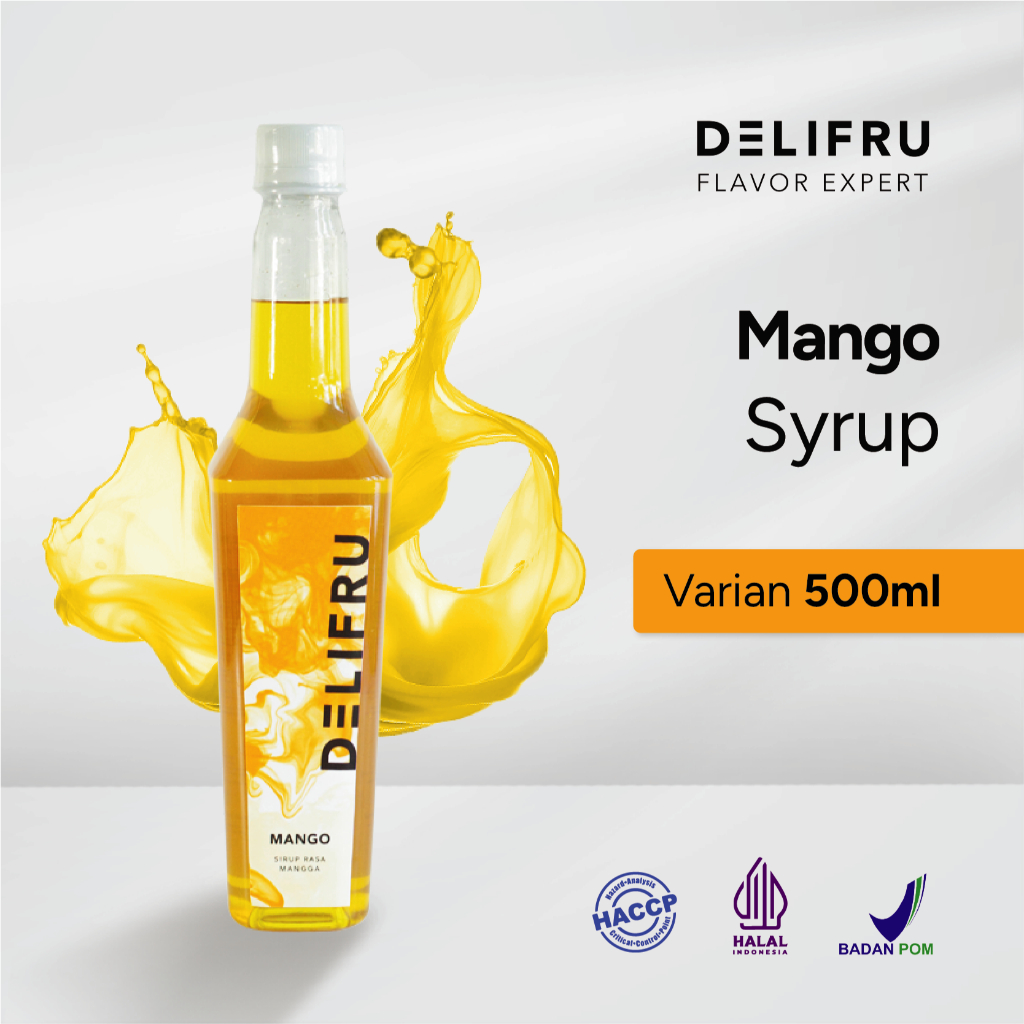 

Delifru Mango Syrup 500 ml - Sirup Mangga