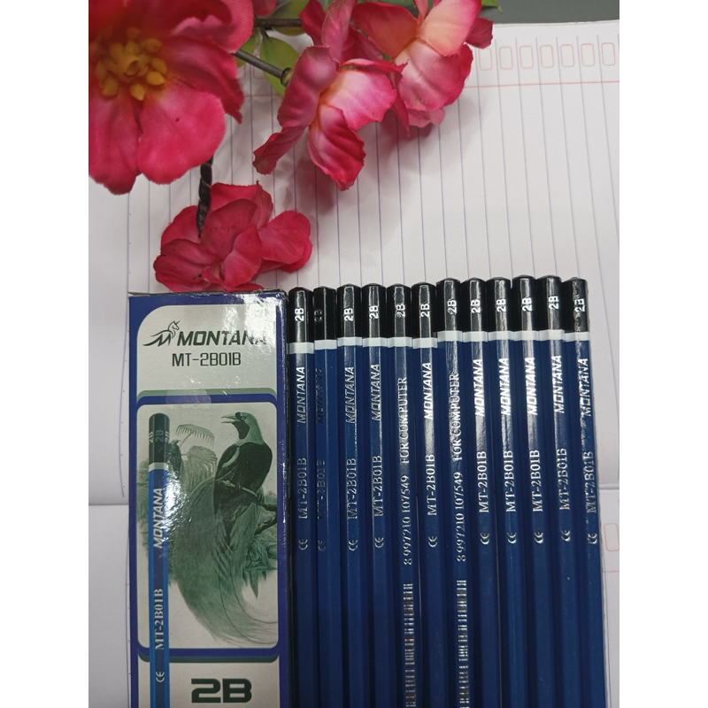 

12PCS PENSIL 2B MONTANA M2000/PENSIL STANDART COMPUTER