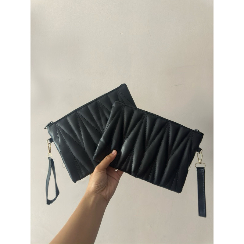 DOMPET CLUTCH BASIC EMBOS BOXY TENTENG