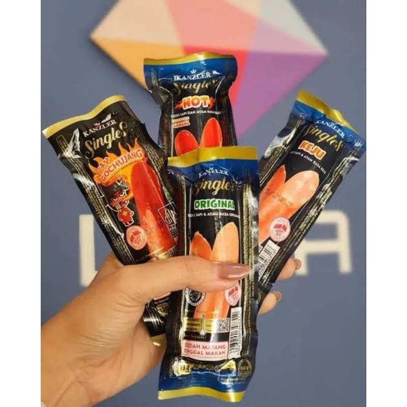 

sosis kanzler singles varian keju hot gochujang camilan sehat siap saji