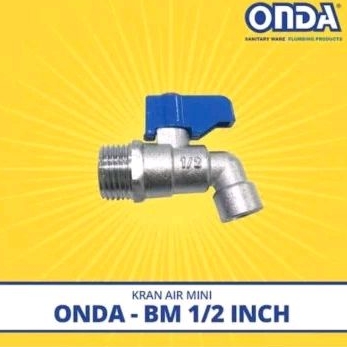 kran air tembok onda BM 1/2 kran taman pendek cebol