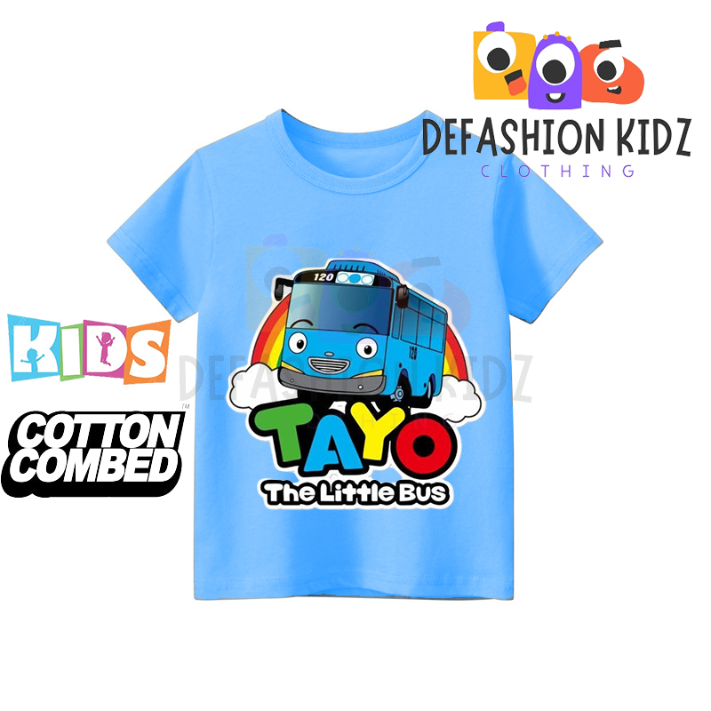 Baju TAYO Kaos Anak Distro Unisex anak laki-laki anak perempuan DEFASHION KIDZ 1 2 3 4 5 6 7 8 9 10 