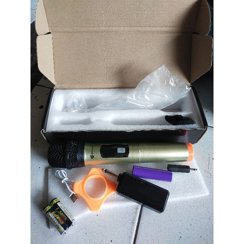 MIC WERLES TANPA KABEL DOBEL MIC shure beta 58 mic gagang besi 06