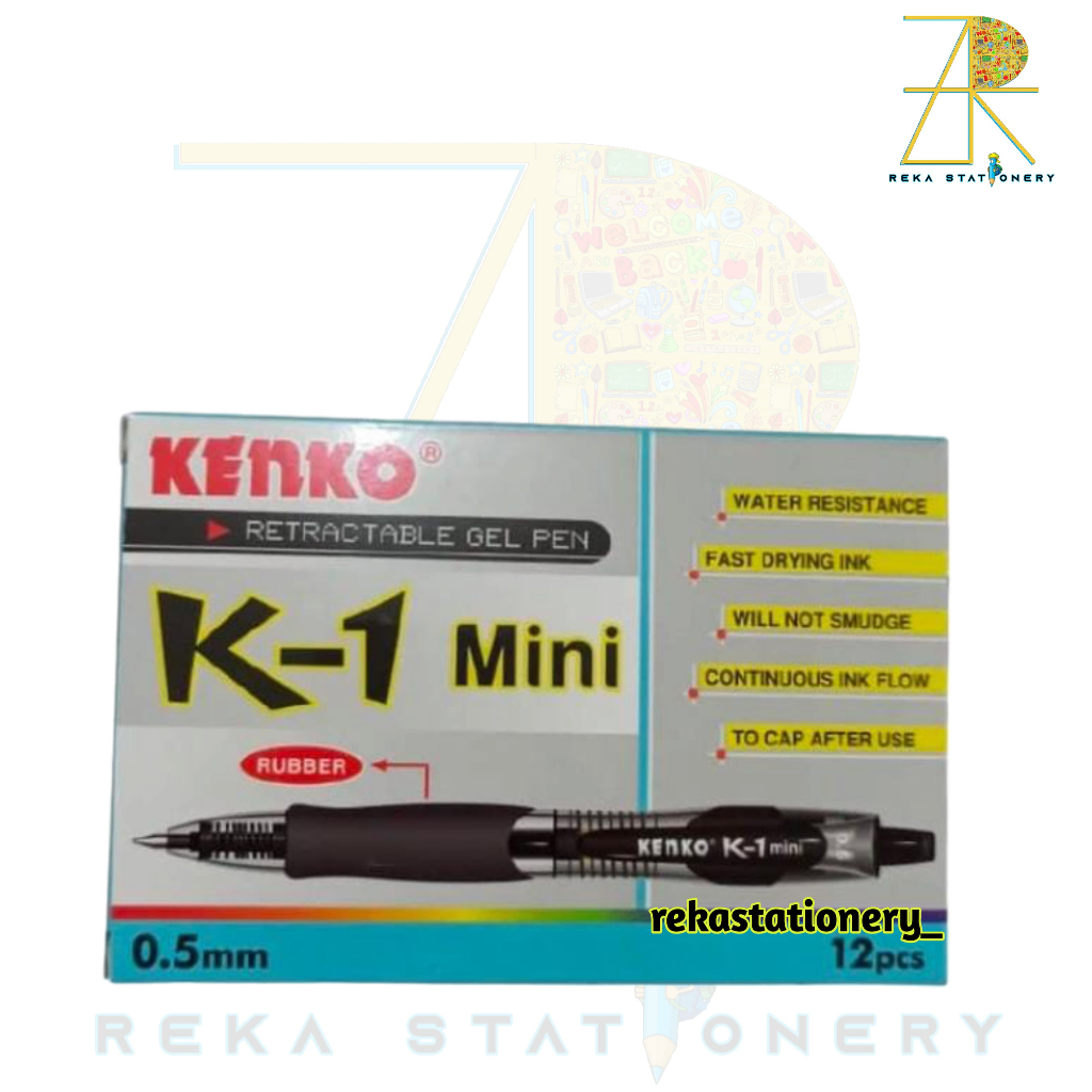 

Kenko Gel Pen / Pulpen Jel / Pena Jel Tinta Cetek K-1 0.5 mm