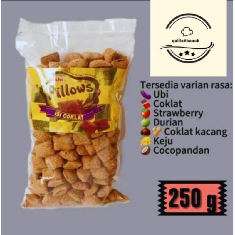 

OISHI PILLOWS 250G ll PUSAT GROSIR SNACK & COKLAT KILOAN ORIGINAL ll CEMILAN INDOFOOD