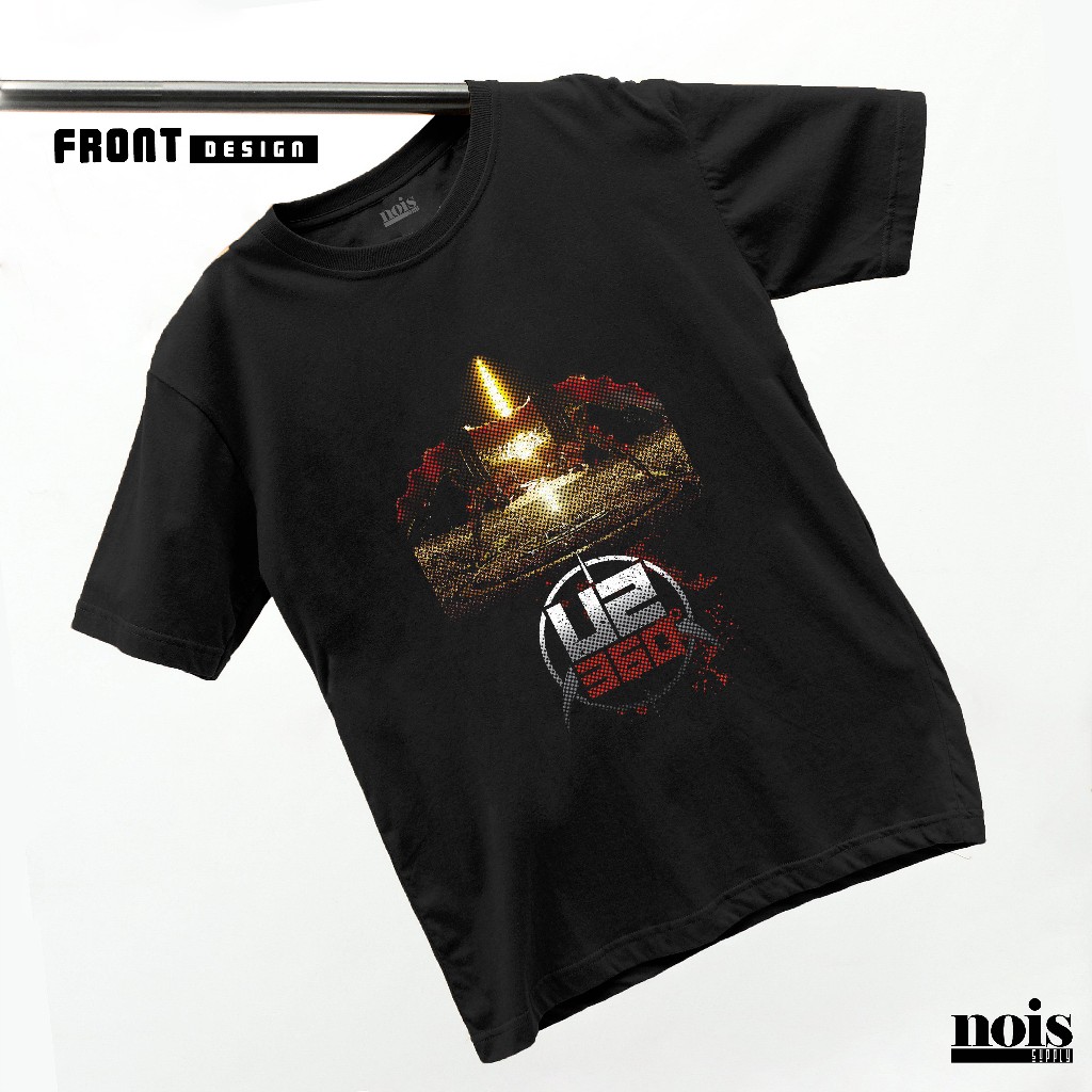NOIS Kaos Music Kaos U2 Cotton Combed 30s Pria Wanita MS187