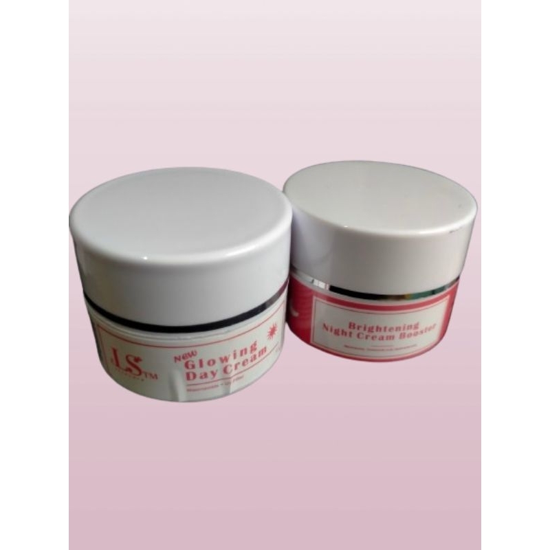 ECER Glowing Day Cream & Brightening Night Cream Booster (LS SKINCARE) di jamin ORI pengiriman langs