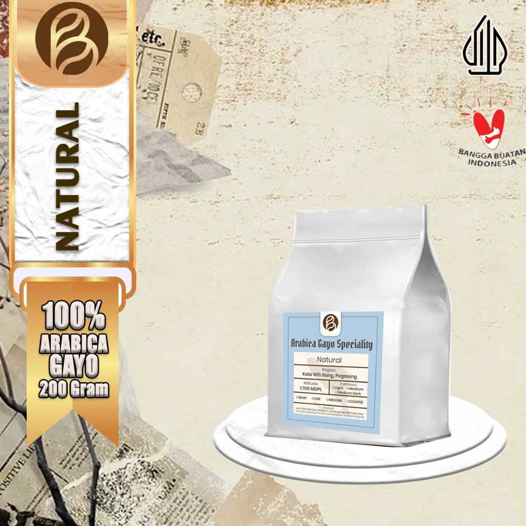 

KOPI ARABIKA GAYO Speciality NATURAL PROSES | 200 gram