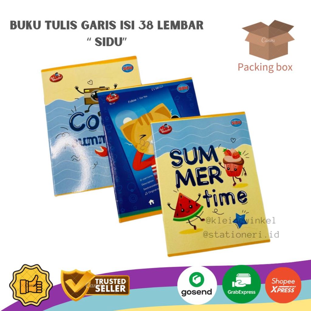 

Buku Tulis SIDU Sinar Dunia 38 isi 10 pcs