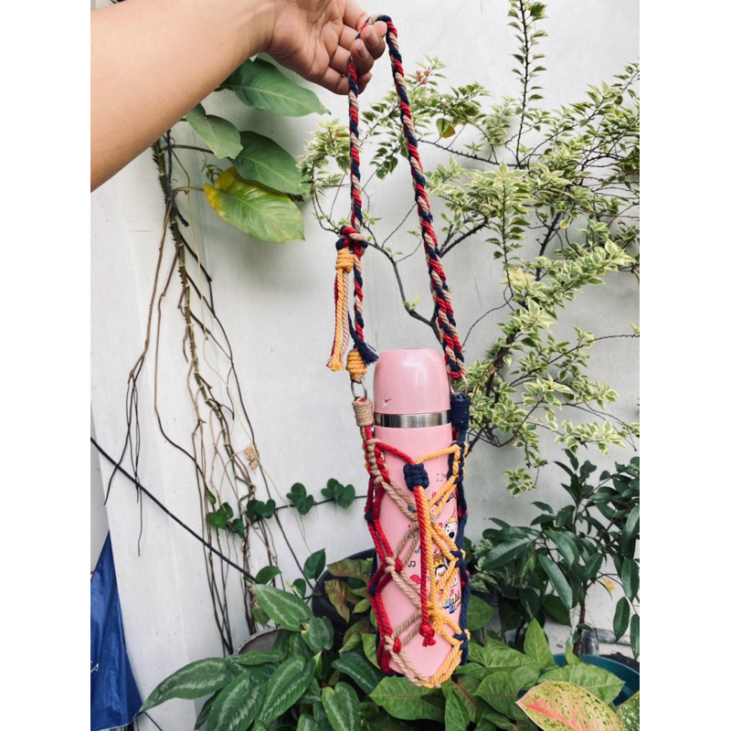 Macrame Bottle strap bisa Adjustable