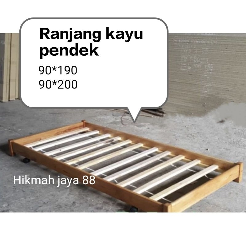 Termurah Ranjang kayu dipan kayu pendek datar