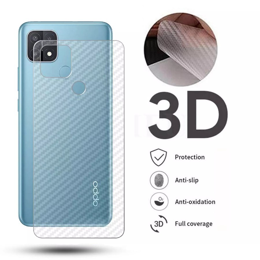 Garskin OPPO A55 A54 A5S A12 A7 F9 /A5 2020/A9 2020/ A57 2020/A18/A38 Skin Carbon Anti jamur HP