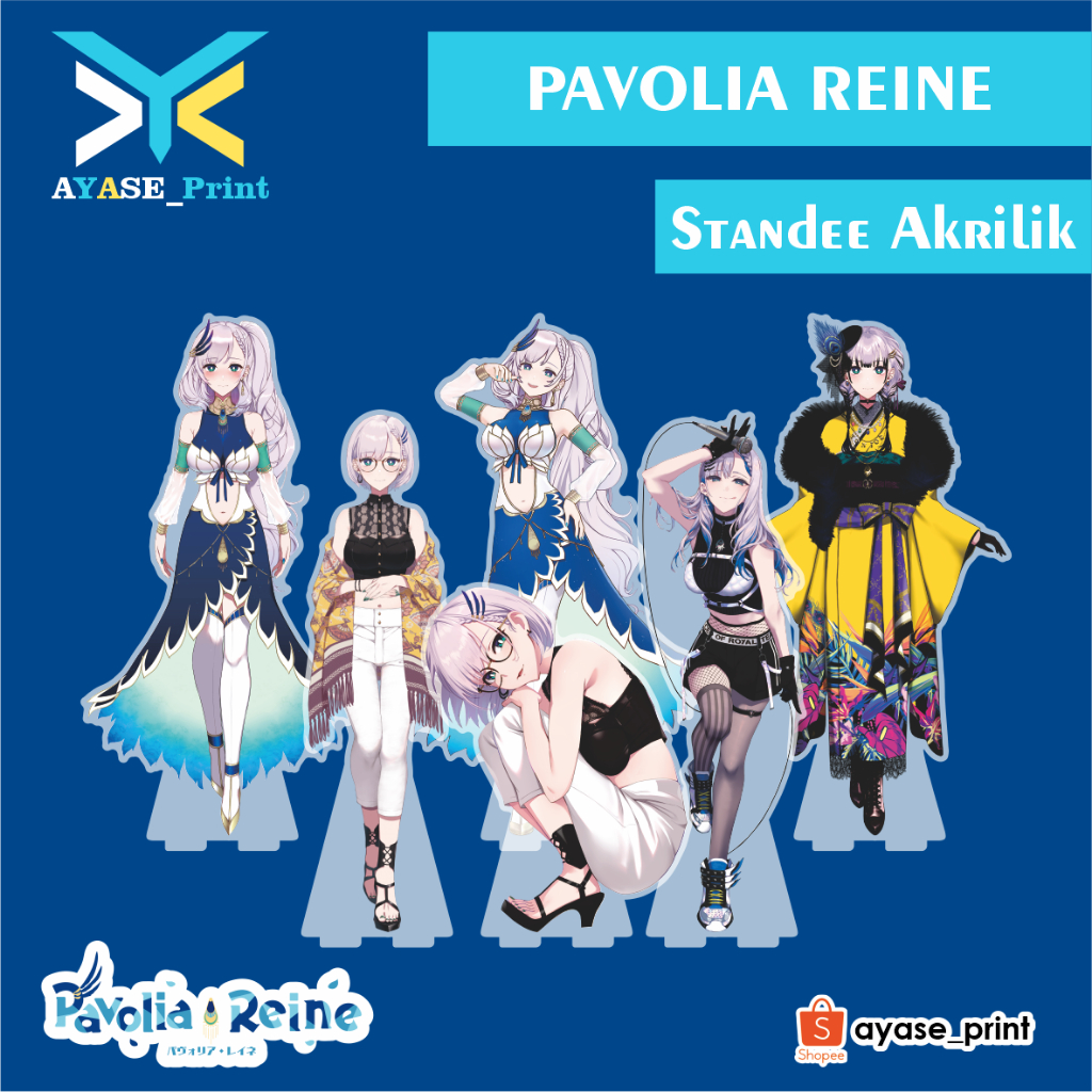 PAVOLIA REINE HOLOLIVE ID STANDEE AKRILIK