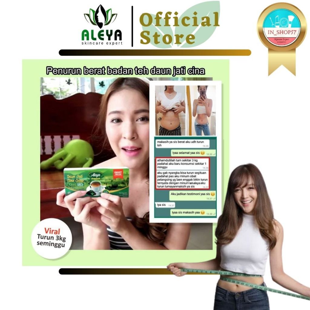 

❤PROMO❤ Teh Daun Jati Cina ALEYA Pelangsing Herbal Teh Daun Jati Cina 30gr
