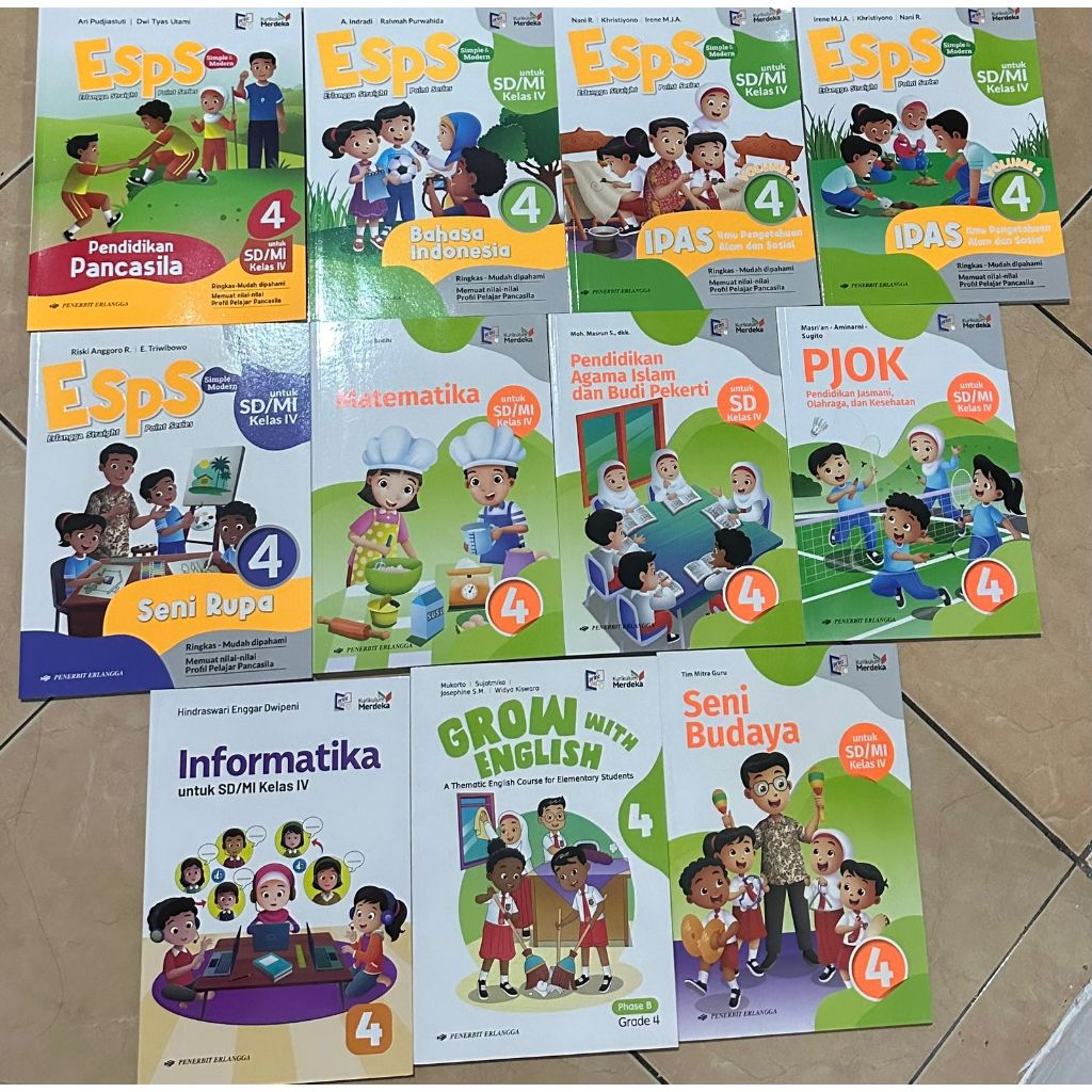 BUKU KURIKULUM MERDEKA ERLANGGA KELAS 4