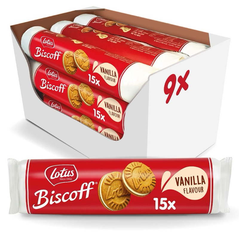 

Biskuit lotus biscoff sandiwch cream vanilla 150gr