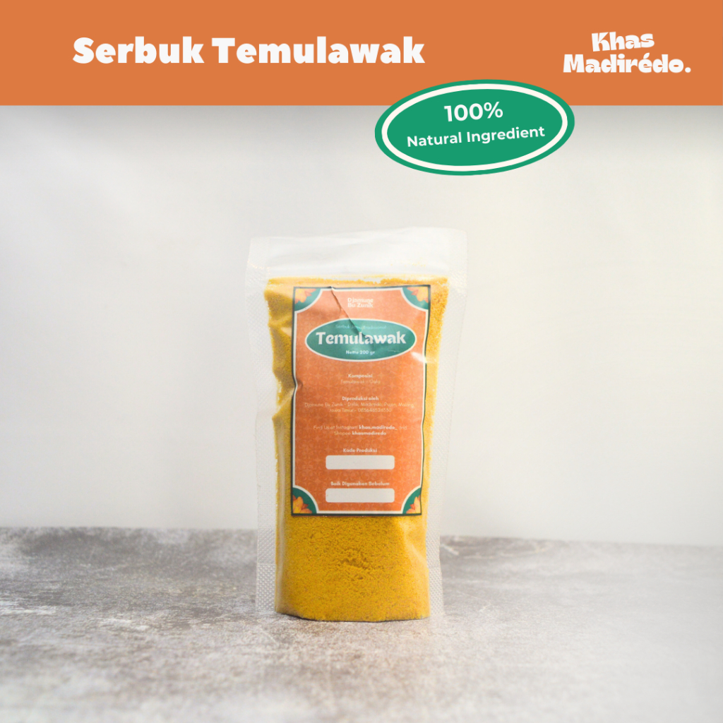 

Bubuk Temulawak / Curcuma Powder - Premium Natural Ingredient - Khas Madiredo