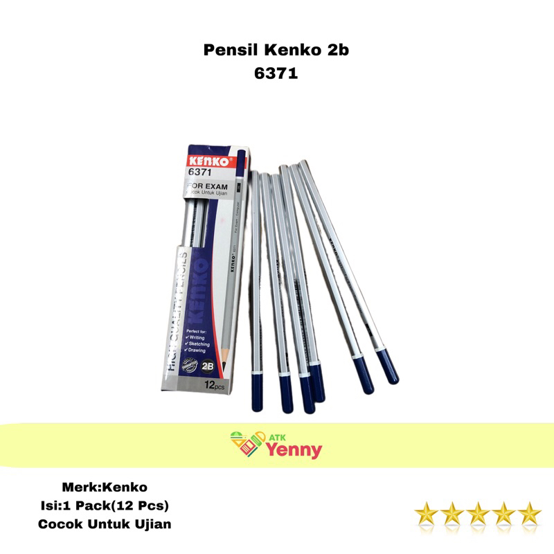 

Pensil 2B Kenko 1 Pack(12 Pcs) Cocok Untuk Ujian